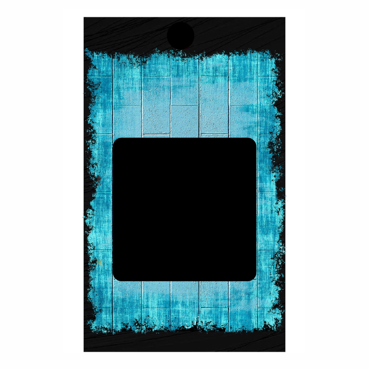 Custom Photo Car Air Freshener - Personalized Vent Clip Card Freshener with Rustic Blue Wood